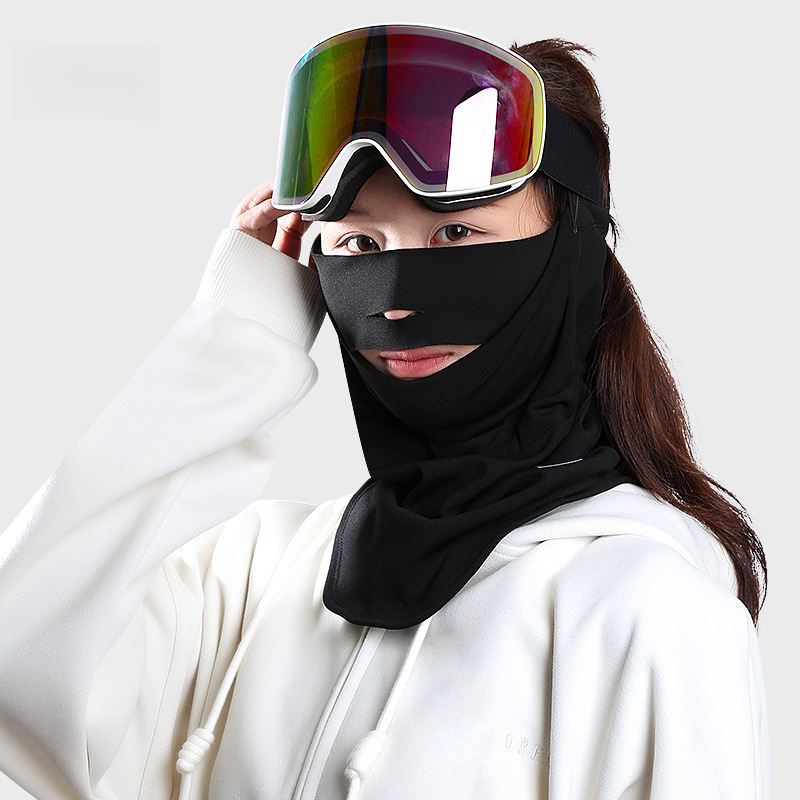 Winter Ski Mask Windproof Snowproof Warm Neck Protection Breathable Quick-dry Cycling Cold-proof Korean Style V-shaped_autovado.com