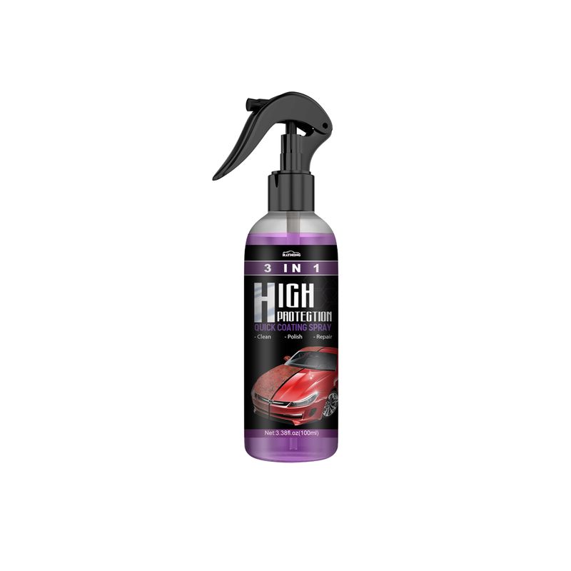 Rayhong 3 In 1 High Protection Quick Car Coating Spray, Diy Paint Change Color Cleaning Coating Spray_autovado.com