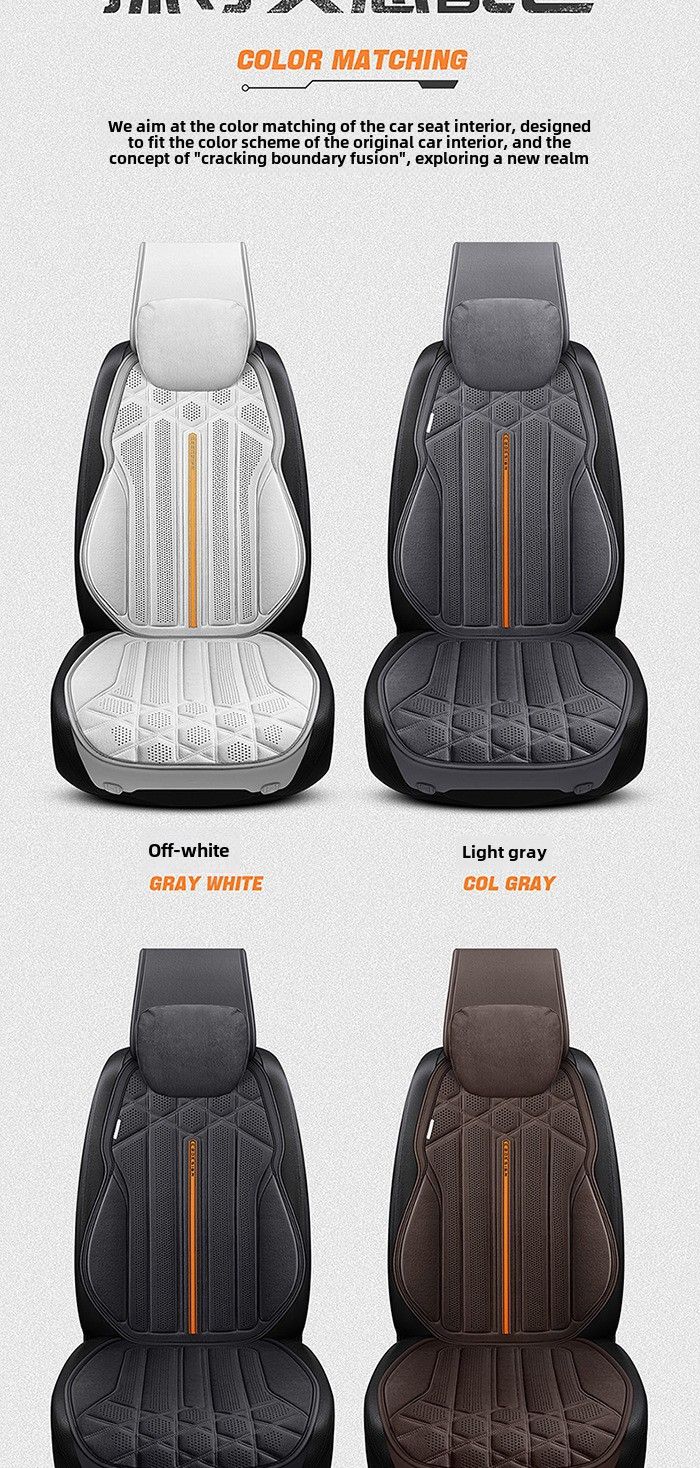 New Four Seasons universal car cushion car seat cover autumn and winter plush seat cushion suede saddle cushion breathable car cushion_autovado.com