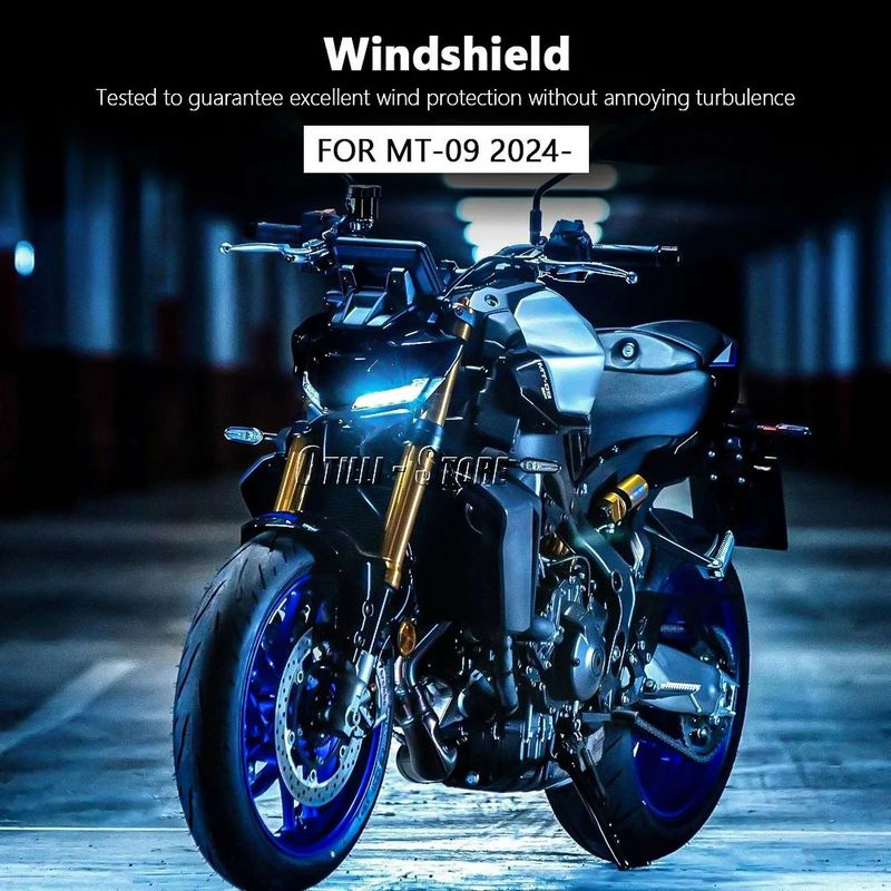 Applicable To Yamaha MT-09 2024- Motorcycle Modification Accessories Windshield Protection_autovado.com