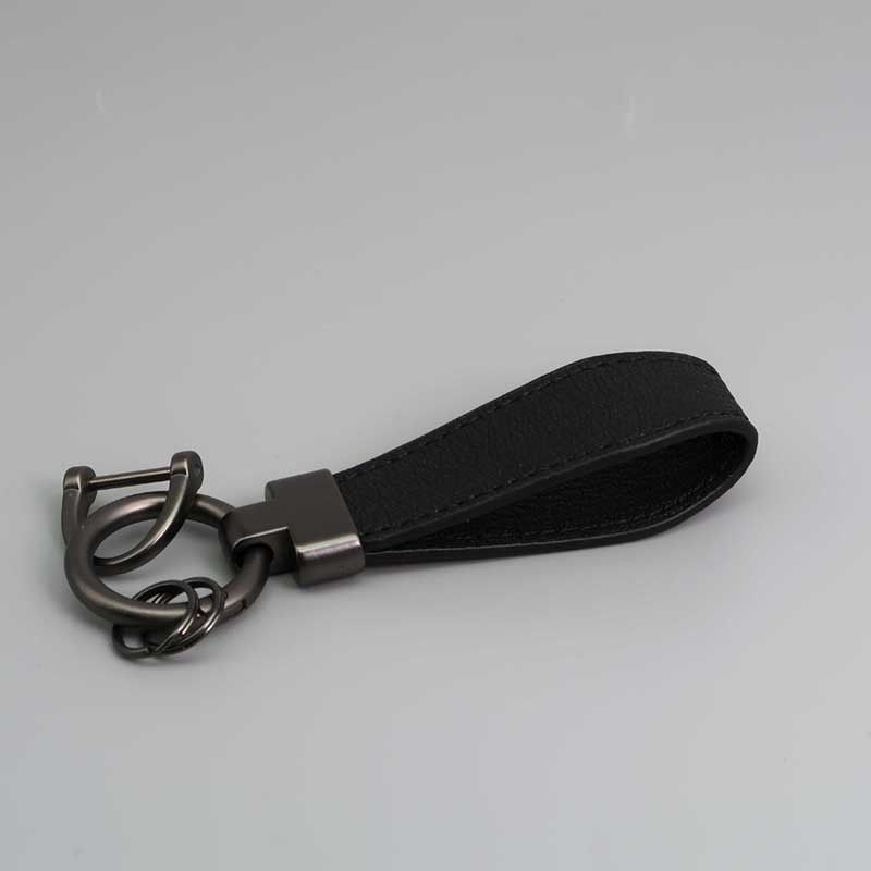 New Leather Car Keychain Exquisite Lamb Pattern Key Ring Pendant Creative Men And Women Leather Pendant_autovado.com