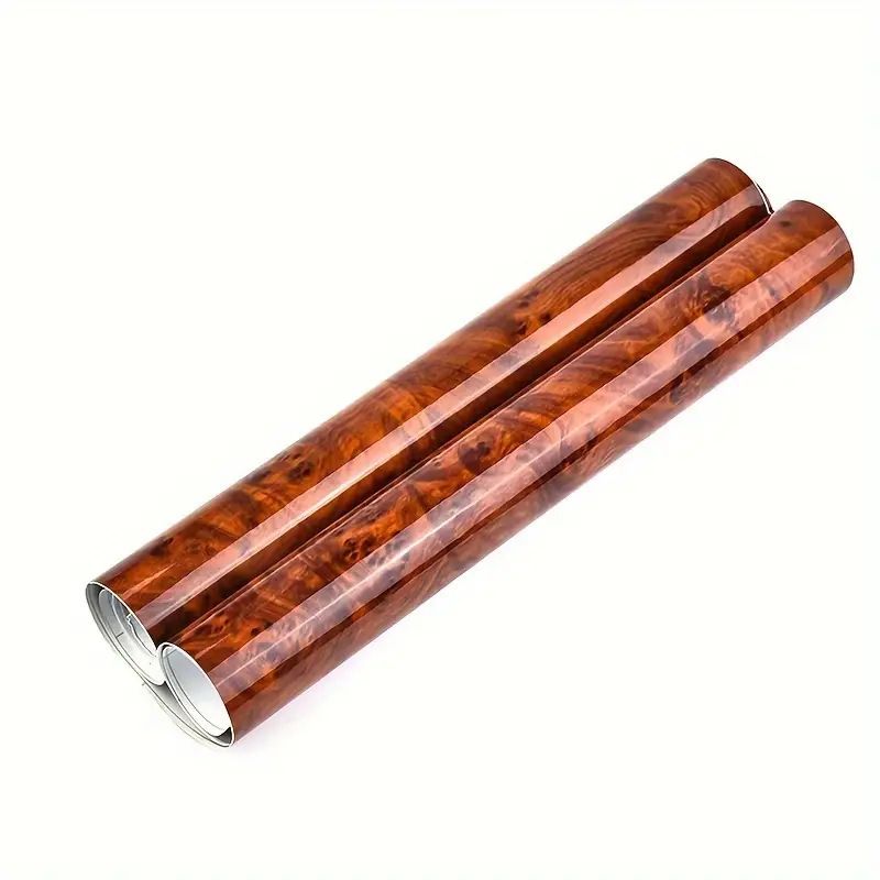 High-end Interior Car Color Change Glossy Peach Wood Grain Center Console Film Modification Renovation Sticker_autovado.com