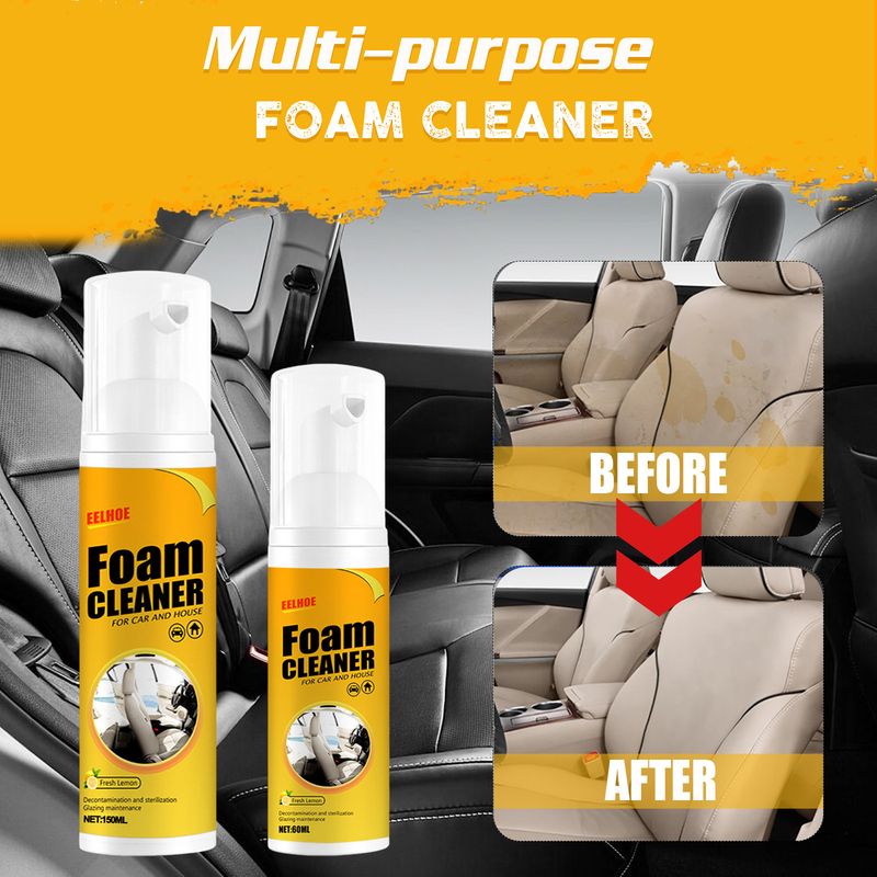 Multifunctional Foam Cleaner Car Interior Decontamination Seat Steering Wheel Cleaner_autovado.com