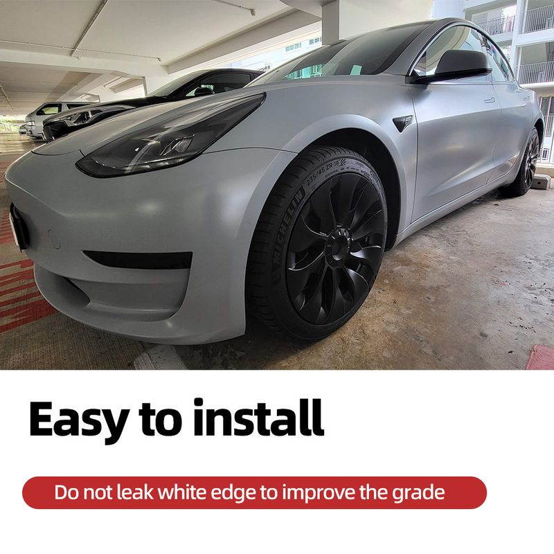 4-piece Set Of Suitable For Tesla Model 3 18inch Replacement Hub Caps 2018-2021_autovado.com