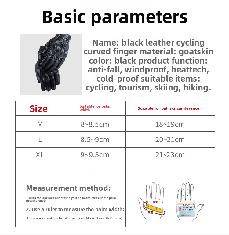 Motorcycle Genuine Leather Gloves Autumn Winter Men Women Sheepskin Protective Anti-Slip Outdoor Motorbike Riding_autovado.com