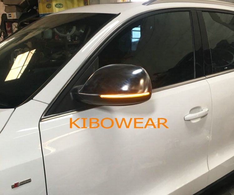 Kibowear for Q5 SQ5 8R Q7 4L Dynamic Blinker LED Turn Signal Side Mirror Lights indicator 2010 2011 2012 2013 2016_autovado.com