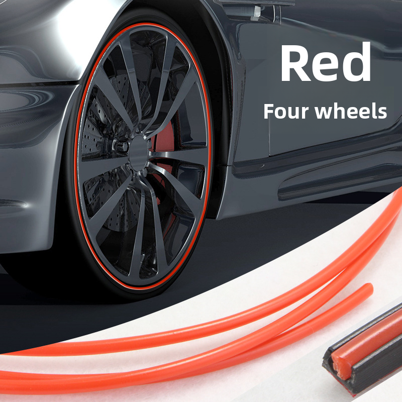 Car Decorative Double Layer Wheel Rim Protection Ring Universal Modification Tire Anti-Collision Strip_autovado.com