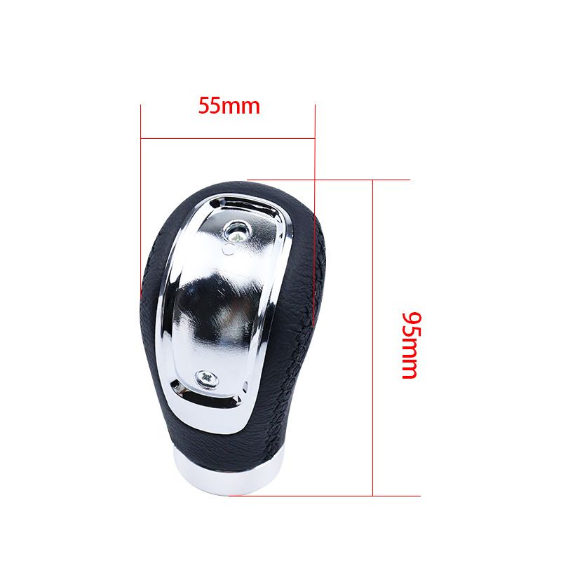 Hot Selling Universal Car PU Rod Ball Handball Genuine Leather Knob 3 Gear Shift Head_autovado.com