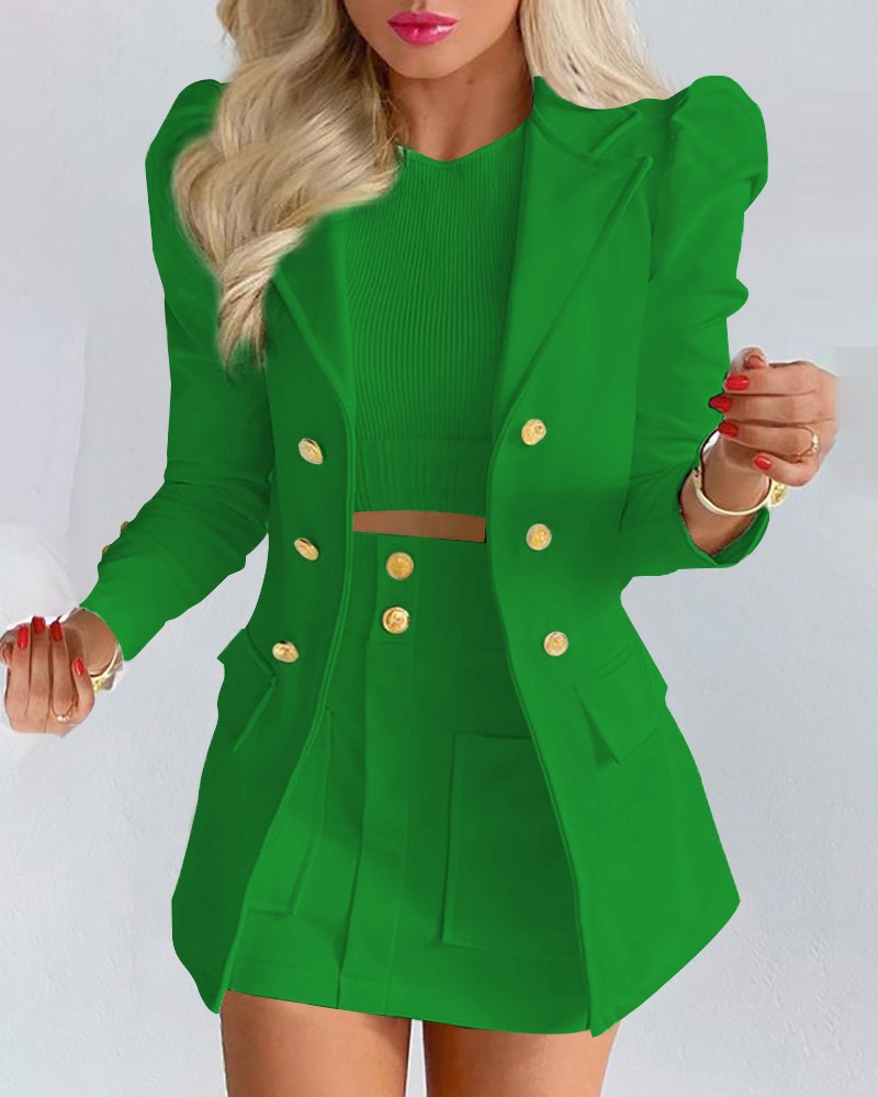Women's Long Sleeve Blazers Streetwear Flower_autovado.com