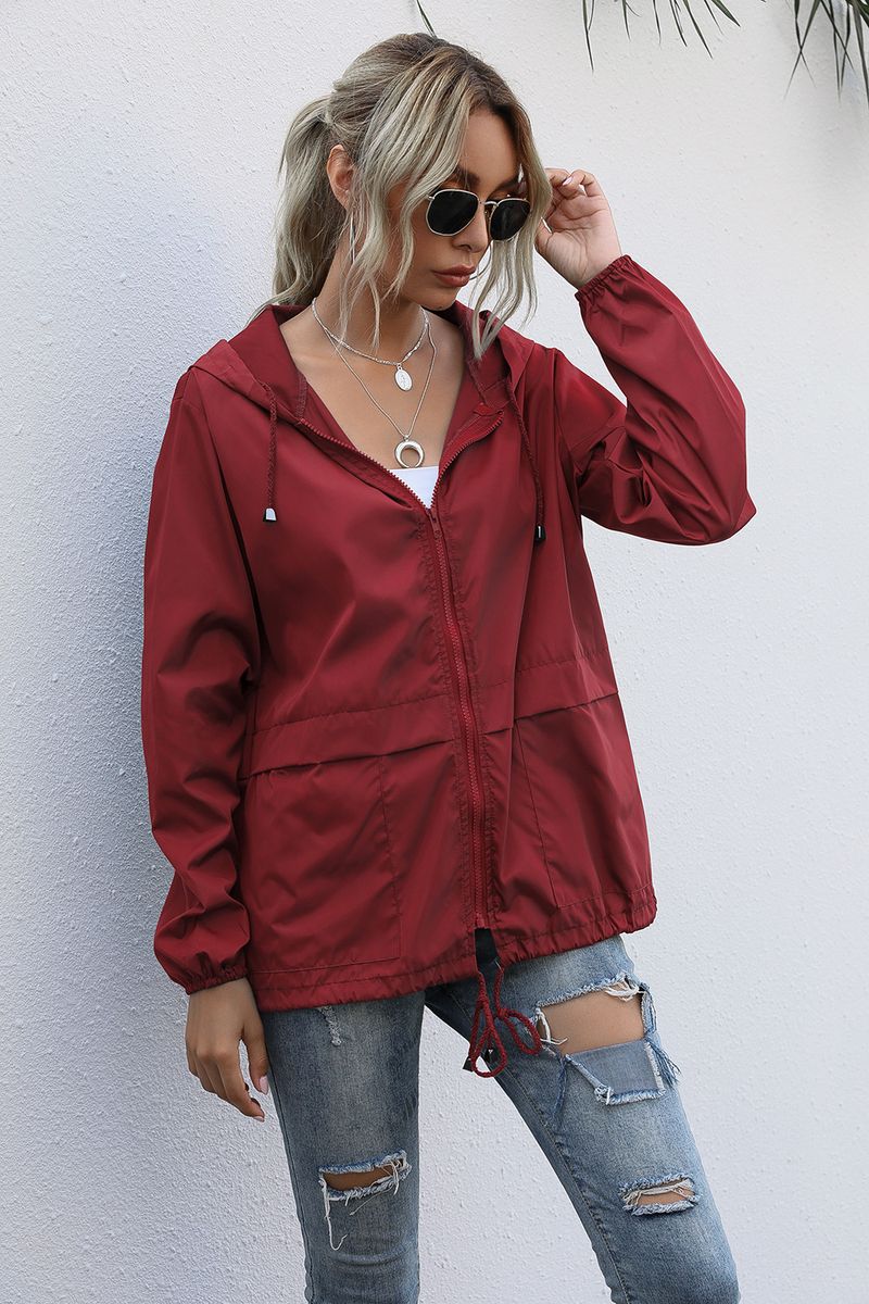 Women's Zipper Hoodie Lightweight Outdoor Hiking Raincoat Jacket Jacket Ready in Stock_autovado.com