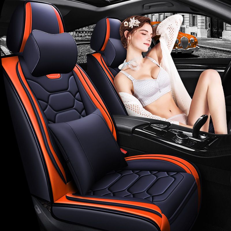 All-inclusive 9D leather car seat cover four seasons fashion sports seat cover New interior supplies_autovado.com