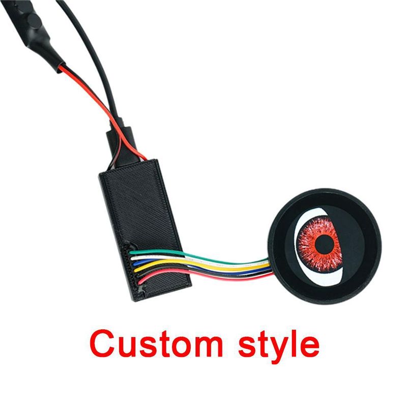 2 Sets Of 9th Electric Car, Devil's Eye Blink Logo, Can Be Installed USB On Any Model With A Hole_autovado.com