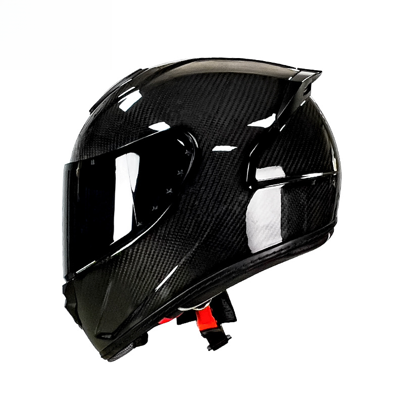 Qike Carbon Fiber Motorcycle Personalized Lightweight Coverage Four Seasons Universal Ultra Light Men's Full Helmet_autovado.com