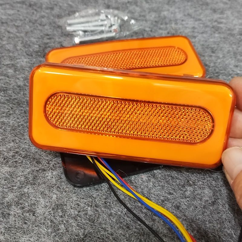 Universal Tail Brake Turn Signal Flowing For Cars, Motorcycles, Electric Vehicles 12V 24V 36V, Truck Warning Side Light_autovado.com