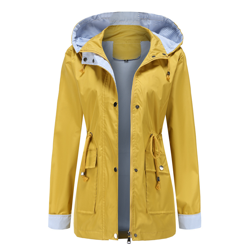 Women's Clothing new autumn and winter detachable hood windbreaker women women's clothing large size women's jacket raincoat_autovado.com