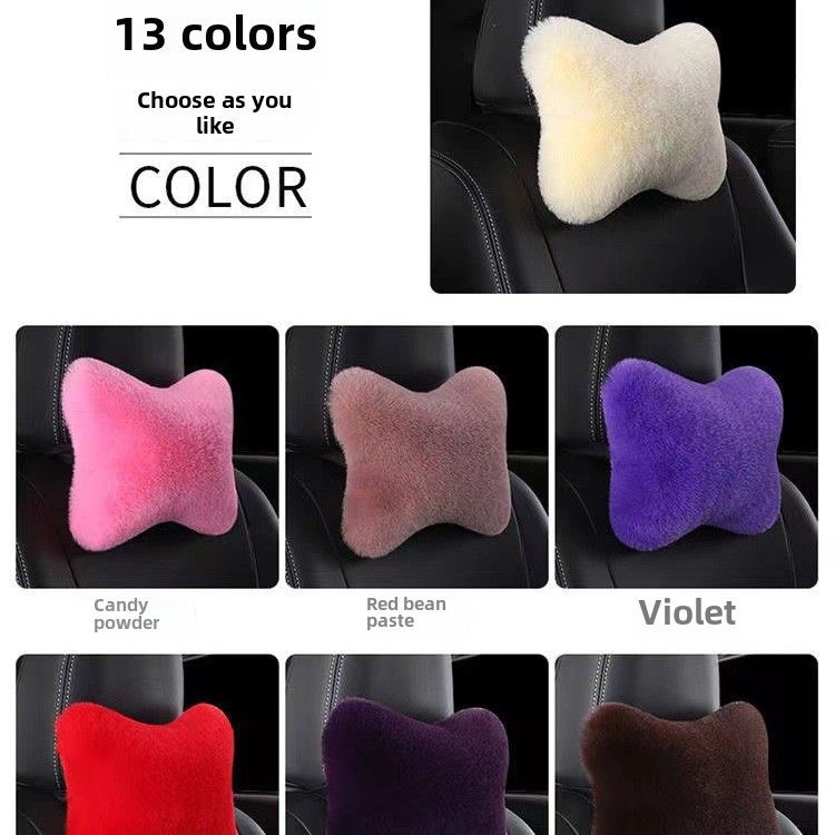 Wholesale car plush headrest waist support a pair of car neck pillow car waist support waist support rabbit plush car waist support_autovado.com