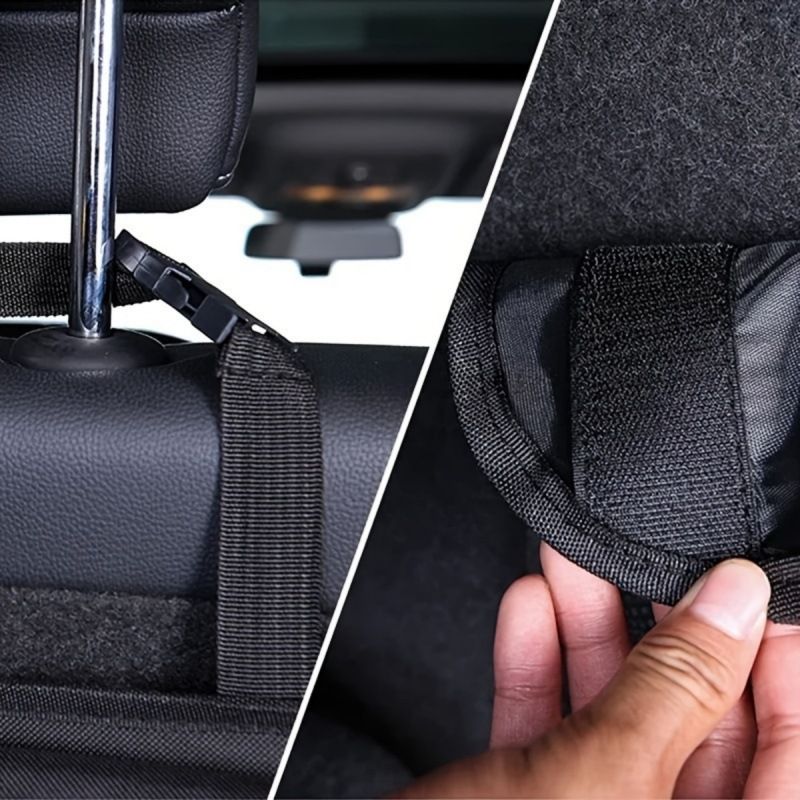 Multi Functional Rear Seat Back Hanging Bag, Car Foldable Miscellaneous Oxford Cloth Trunk Storage Bag_autovado.com