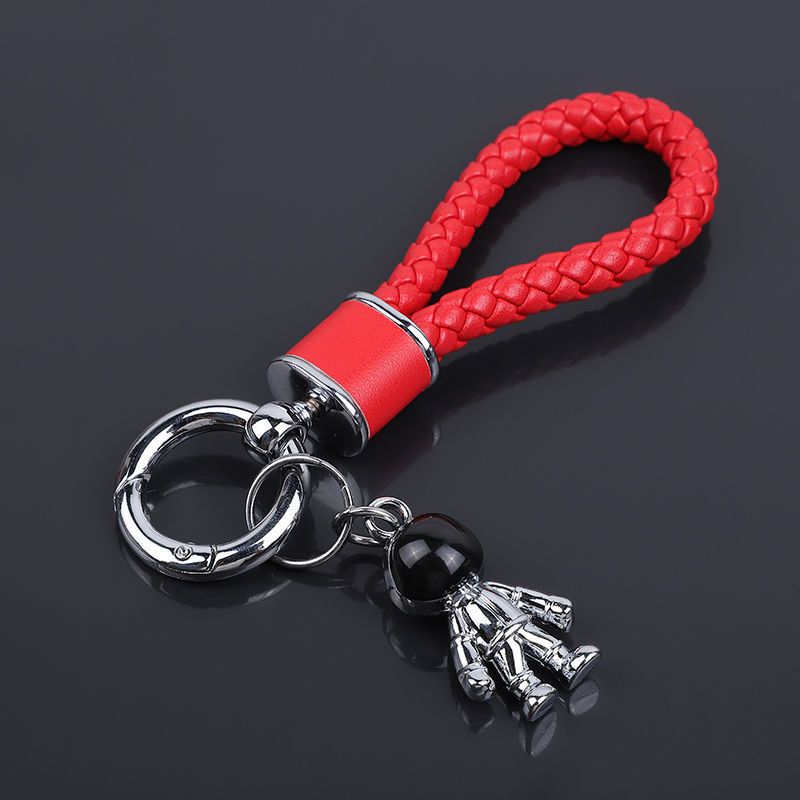 Car Key Chain Pendant Women's Men's High End Personality Creative Braided Leather Car Key Chain Cute Ins Internet Celebrity_autovado.com