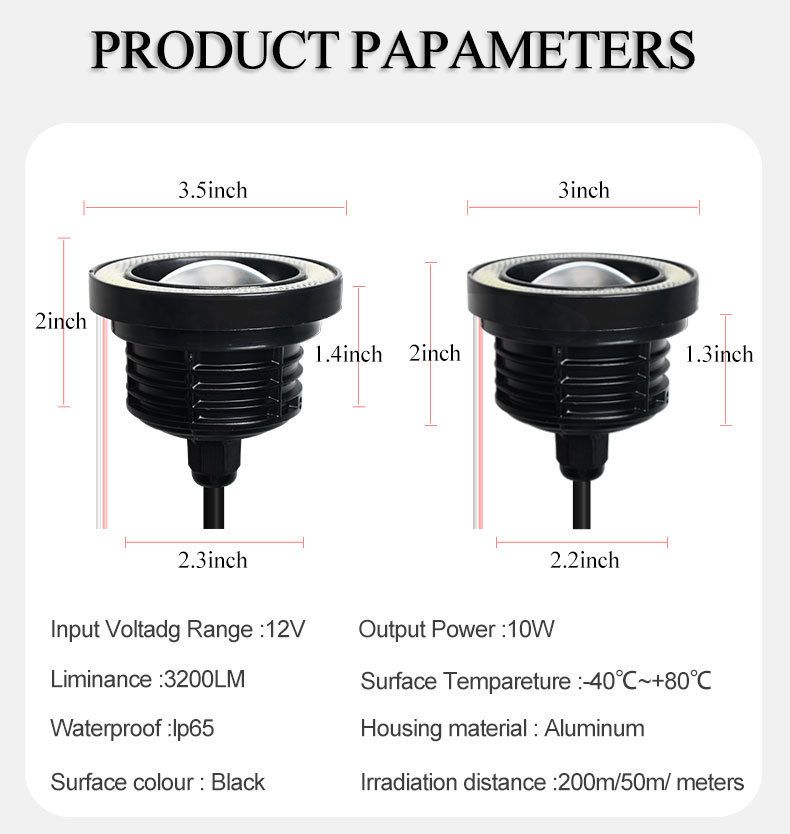 hot selling LED angel fog light RGB remote control front fog light 3.0/3.5 inch cob demon angel eye_autovado.com
