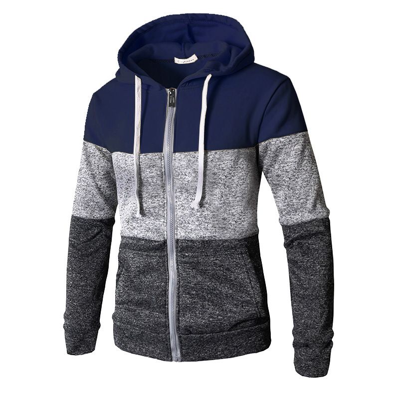 Men's Clothing Autumn and Winter New Men's Cardigan Colorblock Sweater NY003_autovado.com