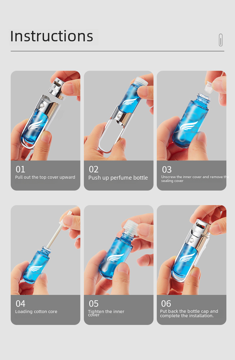 New Perfume Car Air Conditioner Air Outlet Perfume Car Fragrance Fragrance Car Interior Decoration Odor Removing High Grade Pendant_autovado.com