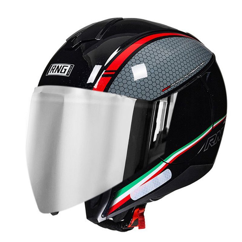 3C Certified Motorcycle Bluetooth Helmet - Lightweight ABS 3/4 Half Helmet For Men & Women, Multi-Color Options With UV-Protective Visors_autovado.com