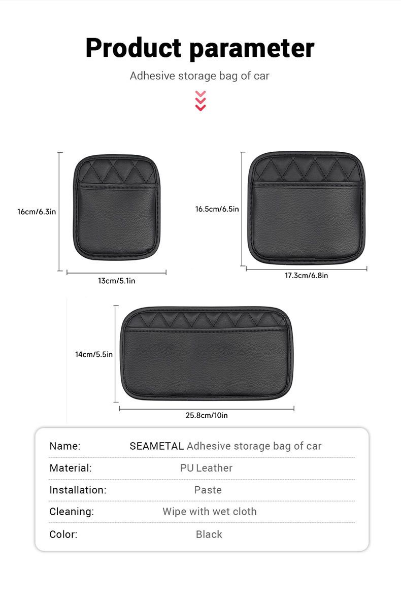 Car storage bag Sticker storage box Mobile phone bag sundries storage box Car interior supplies_autovado.com