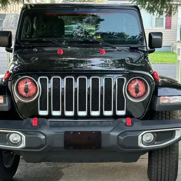 Beast Eyes Car Stickers Wrangler Headlight Stickers Beast Eyes Headlight Decals Headlight Stickers_autovado.com