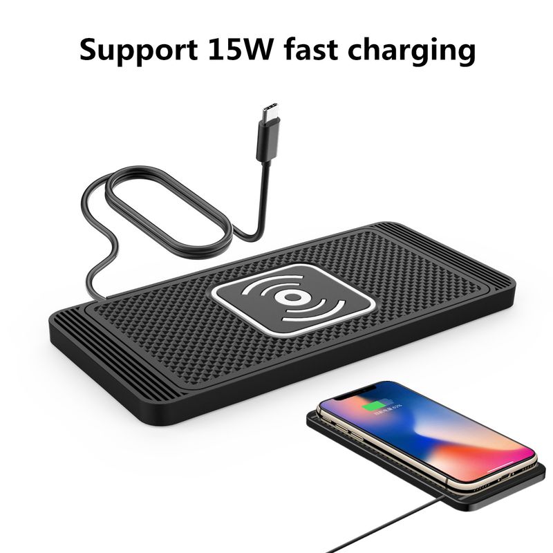 Modified Anti-Slip Mat Pad Car Wireless Charger Mobile Phone Flash Charging Foreign Trade Cross-Border Intelligent_autovado.com