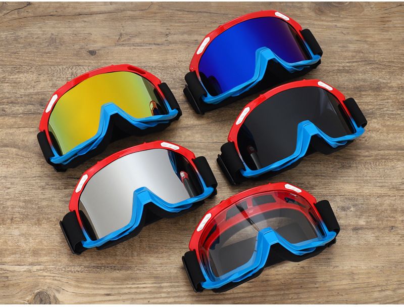Motorcycle Goggles Off-Road Bike Windproof Sunglasses For Mountain Cycling Motocross Helmet Visor With Interchangeable Lenses_autovado.com