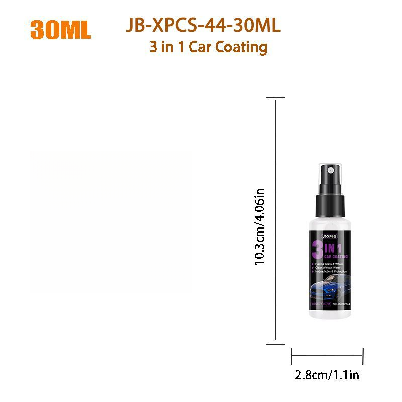 JB-XPCS-44 3-in-1 Car Agent Quick Paint Glass Hand Spray Wax Micro Coating Crystal_autovado.com