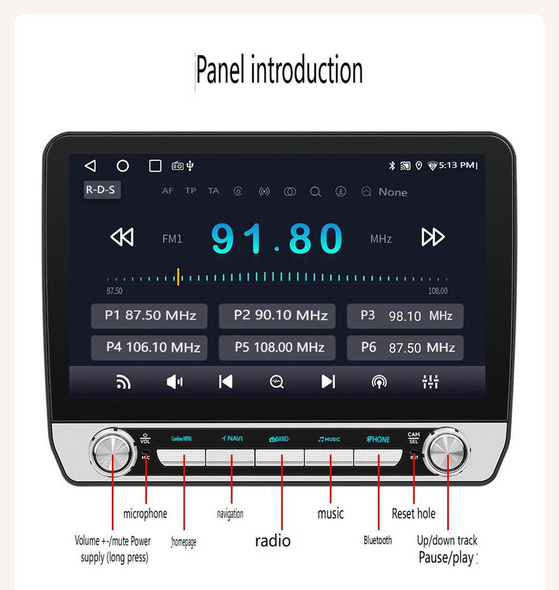 10.1" Universal Android Car Stereo With HD Backup Camera - 4G Octa-Core Touchscreen GPS Navigation System, Wireless CarPlay/Android Auto, Bluetooth 5_autovado.com