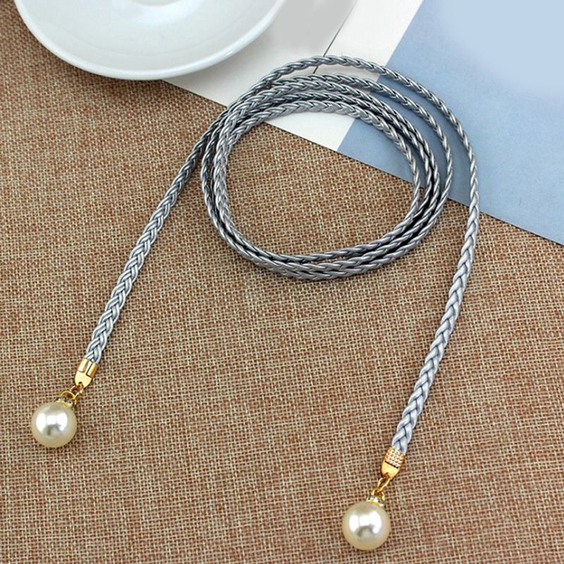 HOT New Female Chain Thin Belt Simple Decoration Tie With Dress Long Waist Rope Knotted Vintage Dresses String Waistband_autovado.com