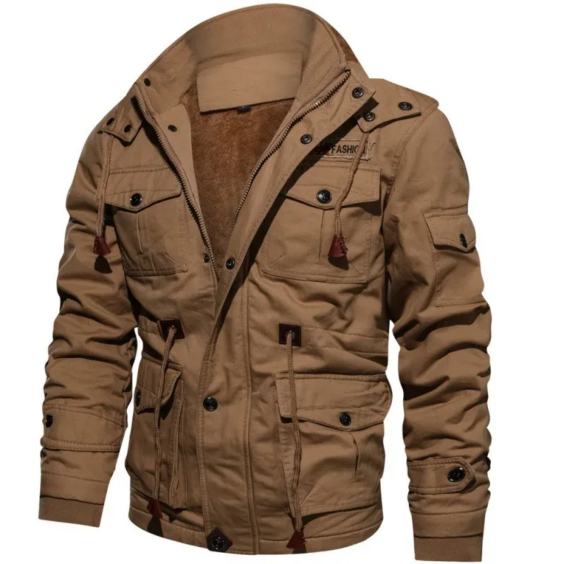 Men Winter Military Jackets Coats Multi-pocket Casual Cargo Jackets High Quality Male Cotton Winter Coats Warm Parkas Size 6XL_autovado.com