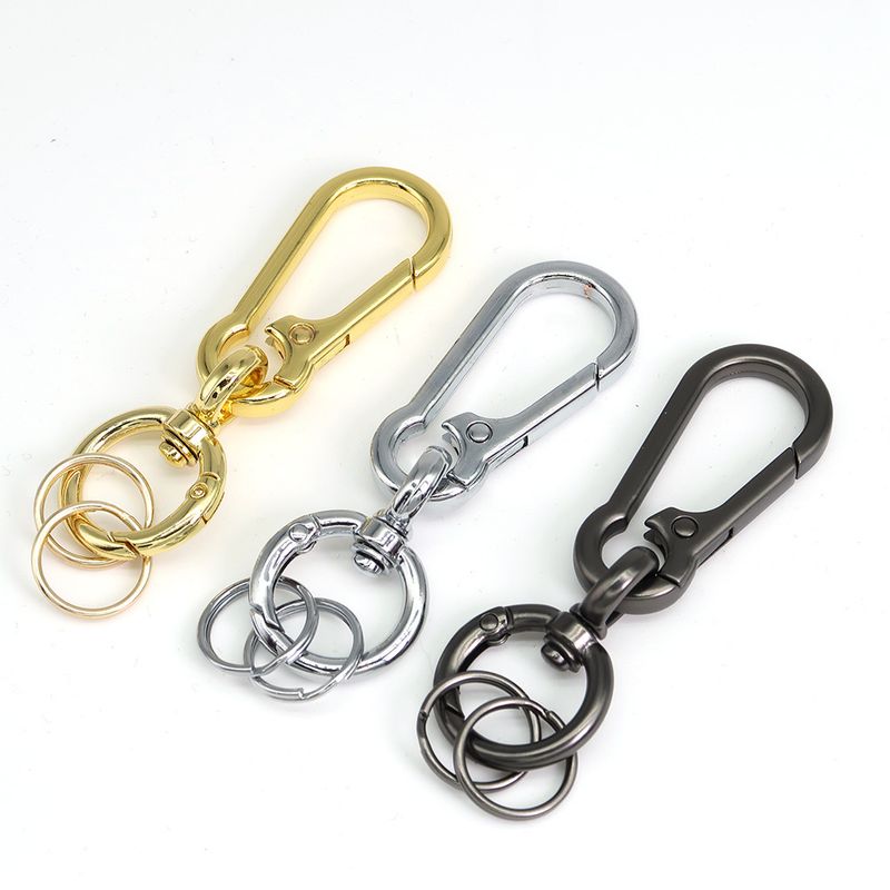 Car Keychain Zinc Alloy Rotating Figure Eight Dog Buckle Men's Waist Hanging Buckle Spring Ring_autovado.com