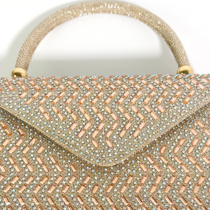 rhinestone new evening bag large capacity handbag women's wedding bridesmaid bag KTV princess dress bag_autovado.com