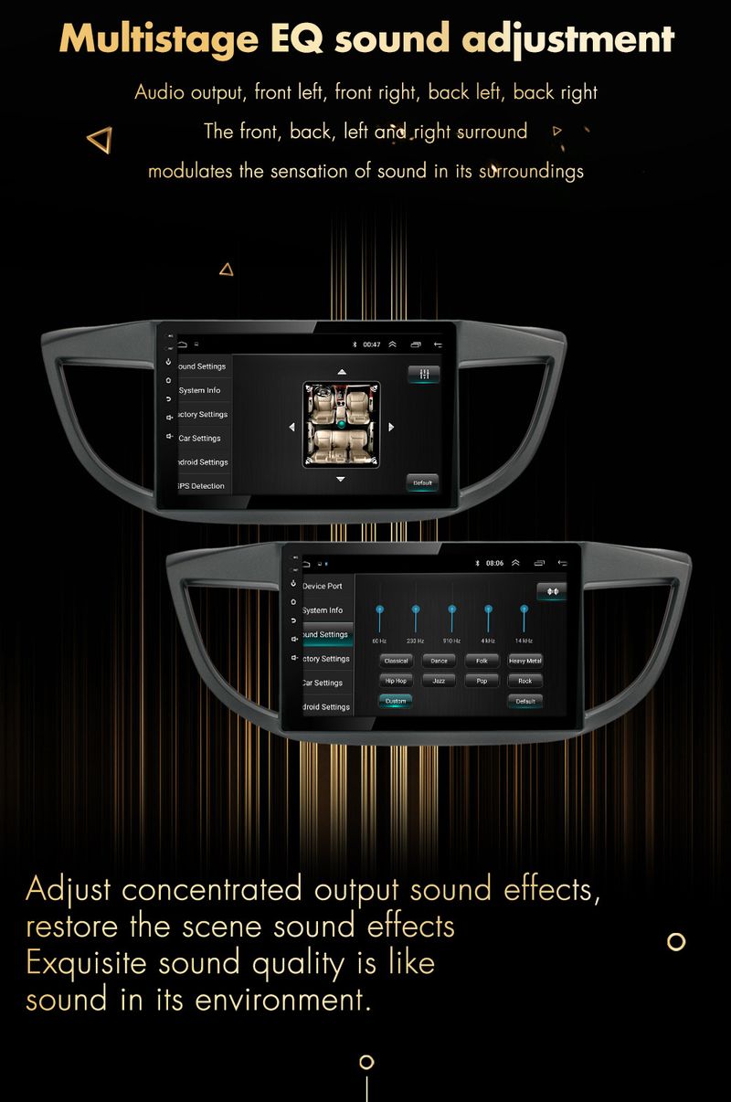 Suitable for 12 16 Honda CRV navigation smart Android large screen reversing image integrated machine _autovado.com