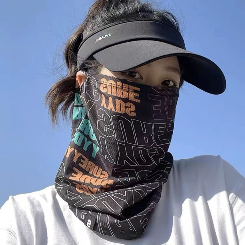 Breathable Sun Protection Mask For Men And Women, Neck Gaiter, Outdoor Cycling Headscarf, Ice Silk Fishing Summer Face_autovado.com