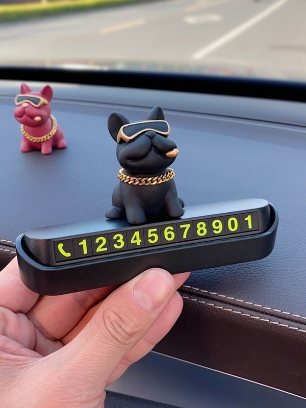 Creative Temporary Parking Plate, High-end Female Mounted Mobile Phone Number Holder, Car Transfer Card_autovado.com