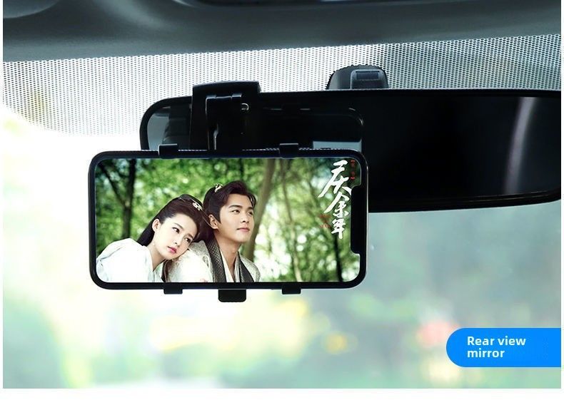 Cross-border car mobile phone bracket car multi-function rotating car dashboard rearview mirror navigation bracket wholesale_autovado.com