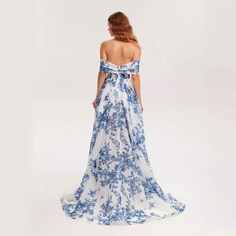 Women's clothing women's fashion organza fairy long temperament evening dress_autovado.com