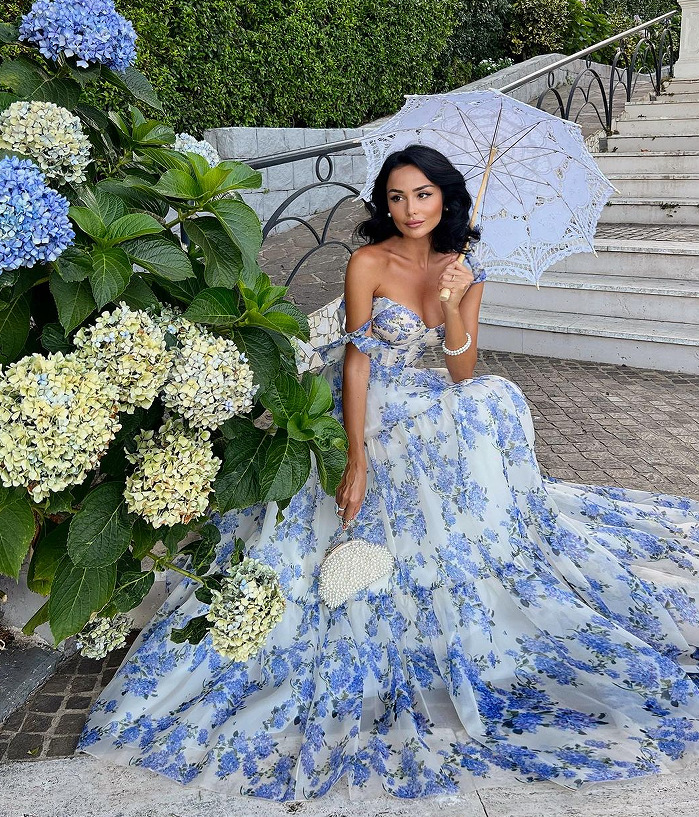 Women's fashionable organza fairy-like long temperament evening dress dress_autovado.com