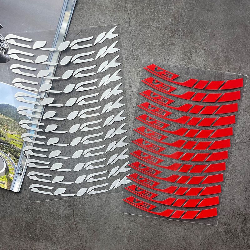Suitable For Honda Click Series V2/V3 Waterproof Reflective Wheel Stickers, Modified Motorcycle Personalized Decoration_autovado.com