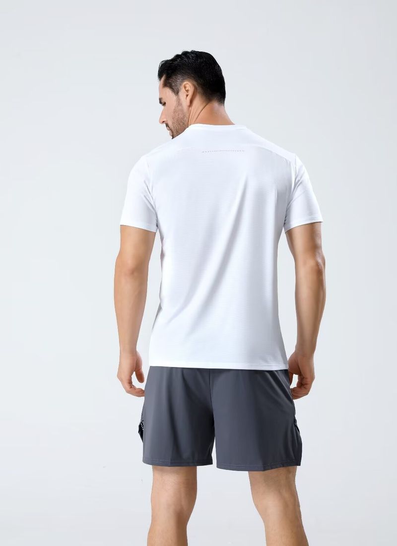 Men's Clothing Sports T-Shirt Quick-Drying Short-Sleeved Running Fitness Training Clothes Elastic Breathable Ice-Feel Cycling Clothes_autovado.com