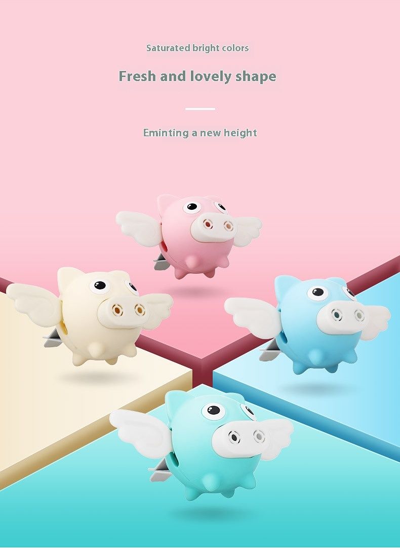 New Perfume Flying Pig Air Outlet Perfume Flying Pig Creative Perfume Car Air Outlet Fragrance Car Cartoon Piglet Accessories_autovado.com