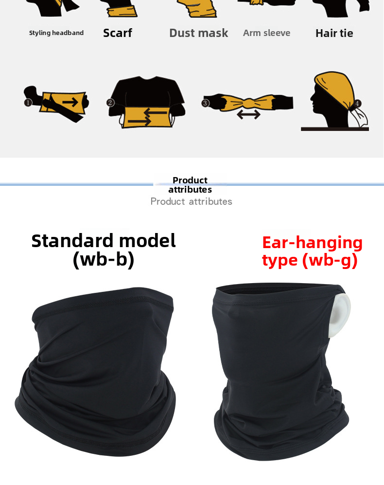 Ice Silk Sun Protection Neck Gaiter Summer Outdoor Headscarf Triangle Scarf Breathable Ear Hanging Face Head Cover_autovado.com