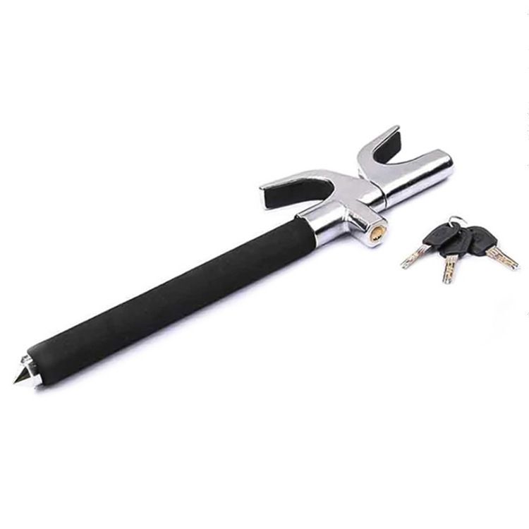New Car Steering Wheel Multifunctional Adjustable Telescopic Security Anti-theft Thickened Window-breaking Metal_autovado.com