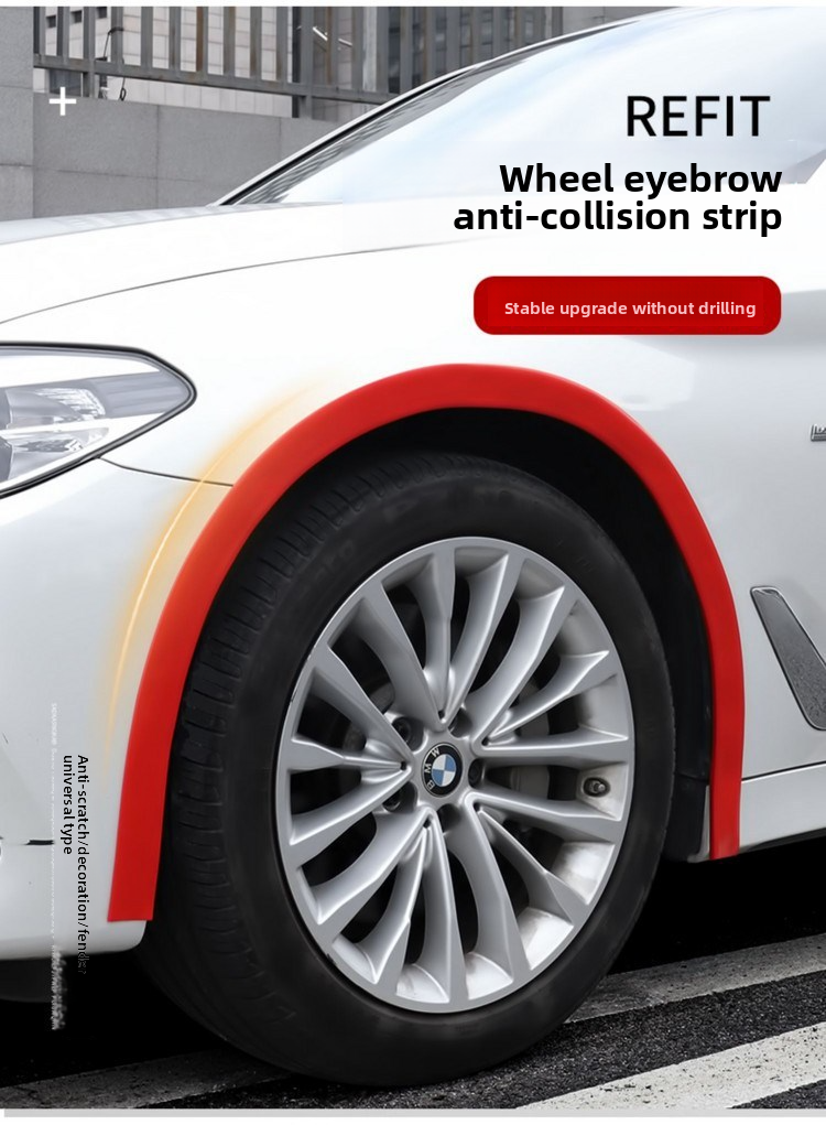 Universal Wide Body Carbon Fiber Anti-Scratch Sticker Decorative Rubber Wheel Arch Car Anti-Collision Strip_autovado.com