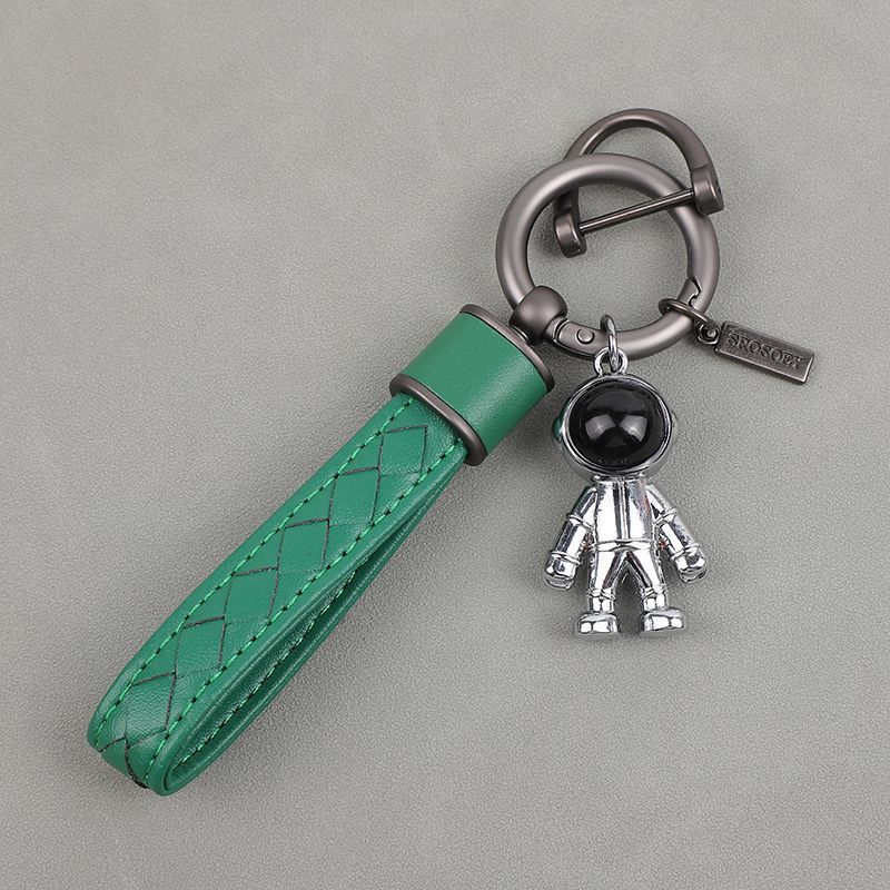 Diamond Pattern Car Keychain Internet Celebrity Astronaut Pendant High End Pendant Men And Women Key Chain Ring_autovado.com