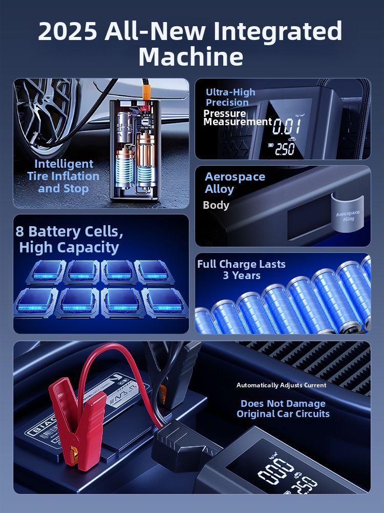 ZHINANCHE.| Inflator & Emergency Power Starter For Car Batteries_autovado.com